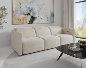 Delilah Electric Recliner Three Seater Sofa
