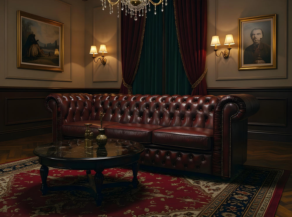 Wiltshire Chesterfield Vintage Three Seater Sofa