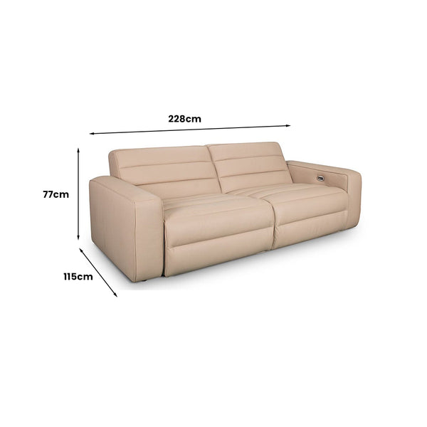 Slouchy Recliner Sofa