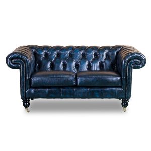 chesterfield 2 seater sofa and chair